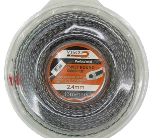 ΜΕΣΙΝΕΖΑ Visco ΣΤΡΙΦΤΗ ΔΙΠΛΗΣ ΓΡΑΜΜΗΣ ΣΤΡΟΓΓΥΛΗ ΜΑΥΡΗ TWIST ROUND PRO