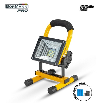 BORMANN BPR5000 &Pi;&rho;&omicron;&beta;&omicron;&lambda;έ&alpha;&sigmaf; Led &Epsilon;&pi;&alpha;&nu;&alpha;&phi;&omicron;&rho;&tau;&iota;&zeta;ό&mu;&epsilon;&nu;&omicron;&sigmaf; 30W