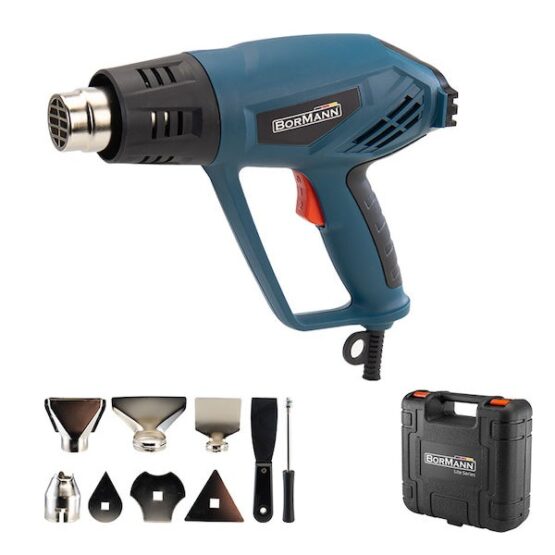 Bormann BHG2200 Πιστόλι Θερμού Αέρα 2000W με Ρύθμιση Θερμοκρασίας εως και 550°C