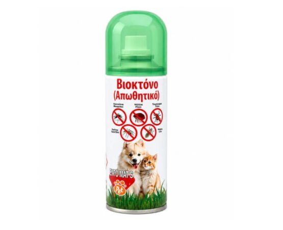 Ento Mats &Beta;&iota;&omicron;&kappa;&tau;ό&nu;&omicron; Spray &Alpha;&pi;ώ&theta;&eta;&sigma;&eta;&sigmaf; &Epsilon;&nu;&tau;ό&mu;&omega;&nu; &sigma;&epsilon; &Sigma;&kappa;ύ&lambda;&omicron;&upsilon;&sigmaf; & &Gamma;ά&tau;&epsilon;&sigmaf; &sigma;&epsilon; 125ml