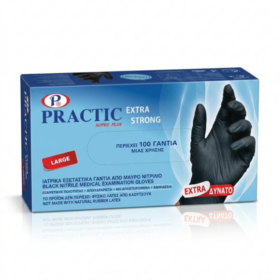 Practic &Gamma;ά&nu;&tau;&iota;&alpha; &Nu;&iota;&tau;&rho;&iota;&lambda;ί&omicron;&upsilon; EXTRA STRONG &Mu;&alpha;ύ&rho;&alpha; 100&tau;&mu;&chi;